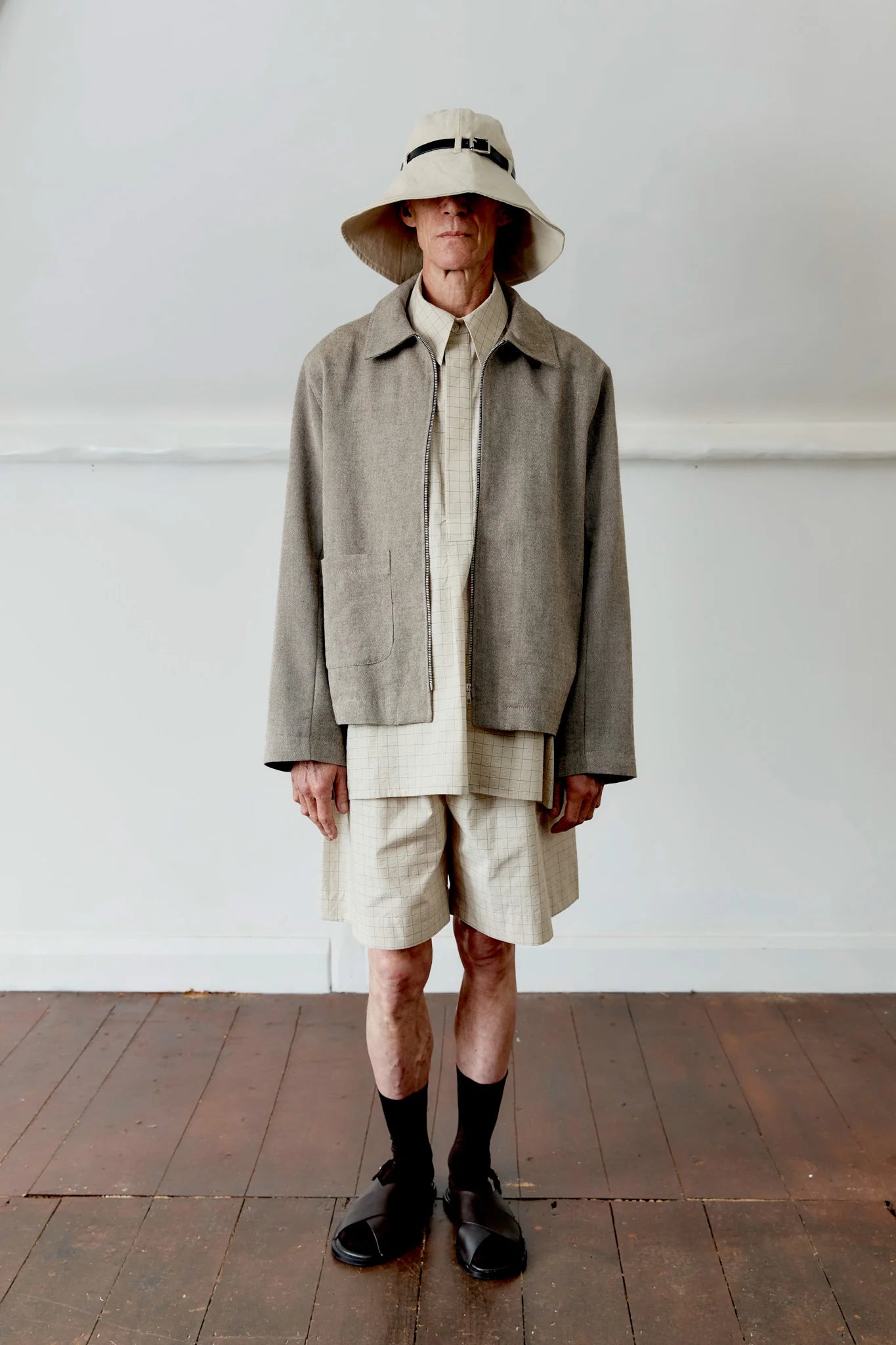 Cawley Japanese Linen Wool Sandy Jacket
