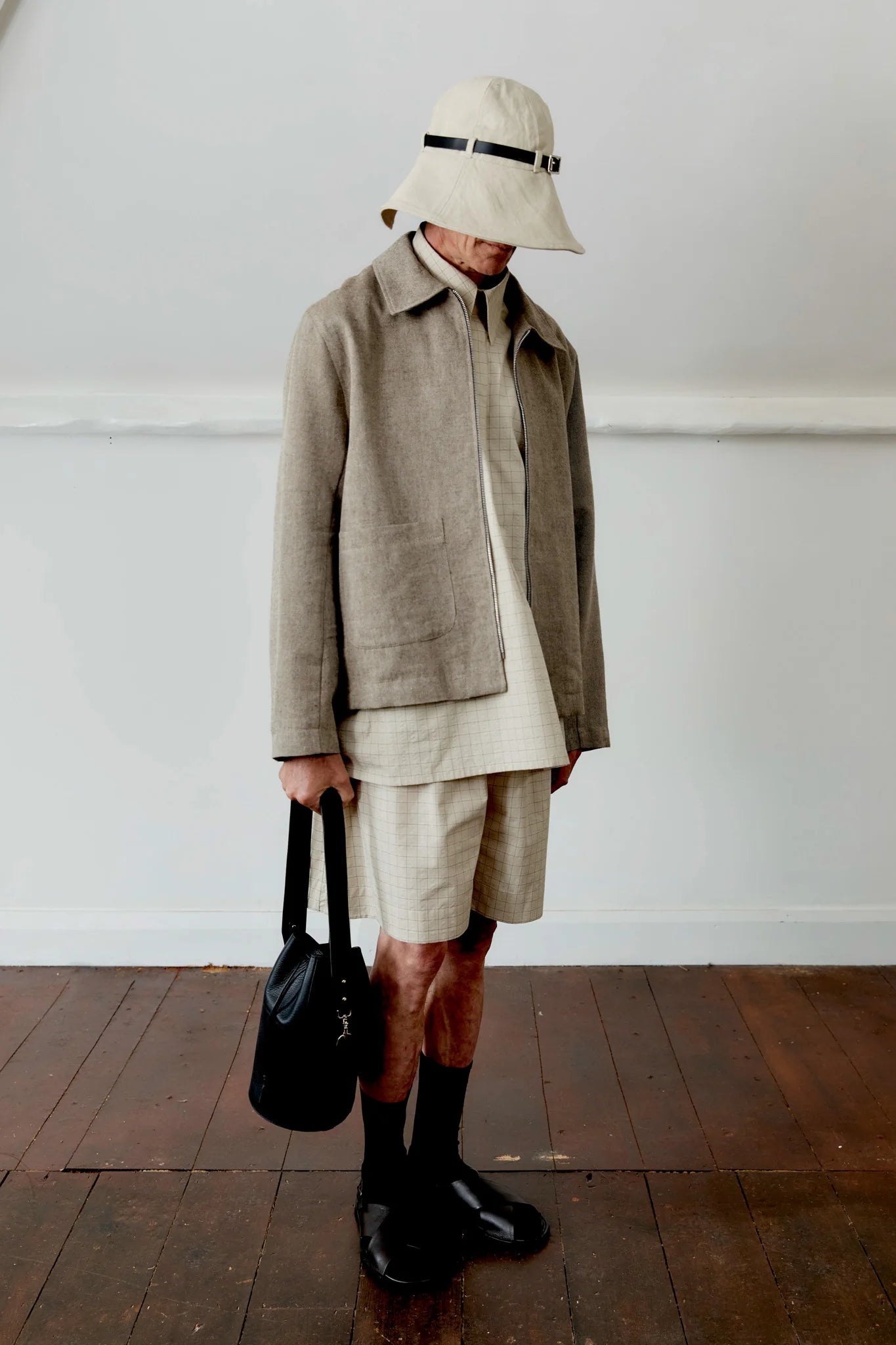 Cawley Japanese Linen Wool Sandy Jacket