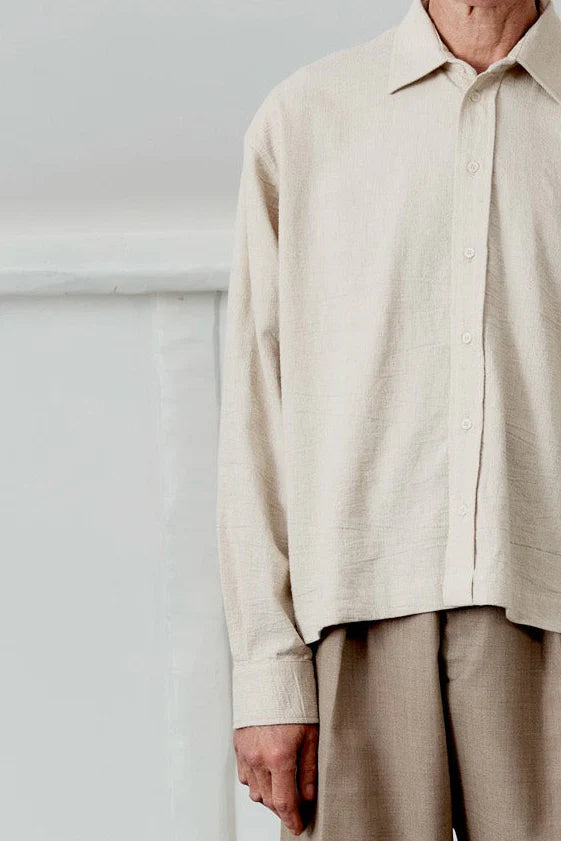 Cawley Japanese Hand Dyed Stitch Cotton Dennis Shirt