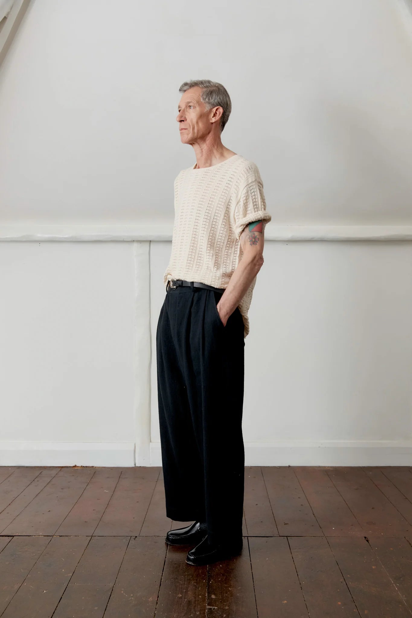 Cawley Japanese Stitch Cotton Robby Trouser