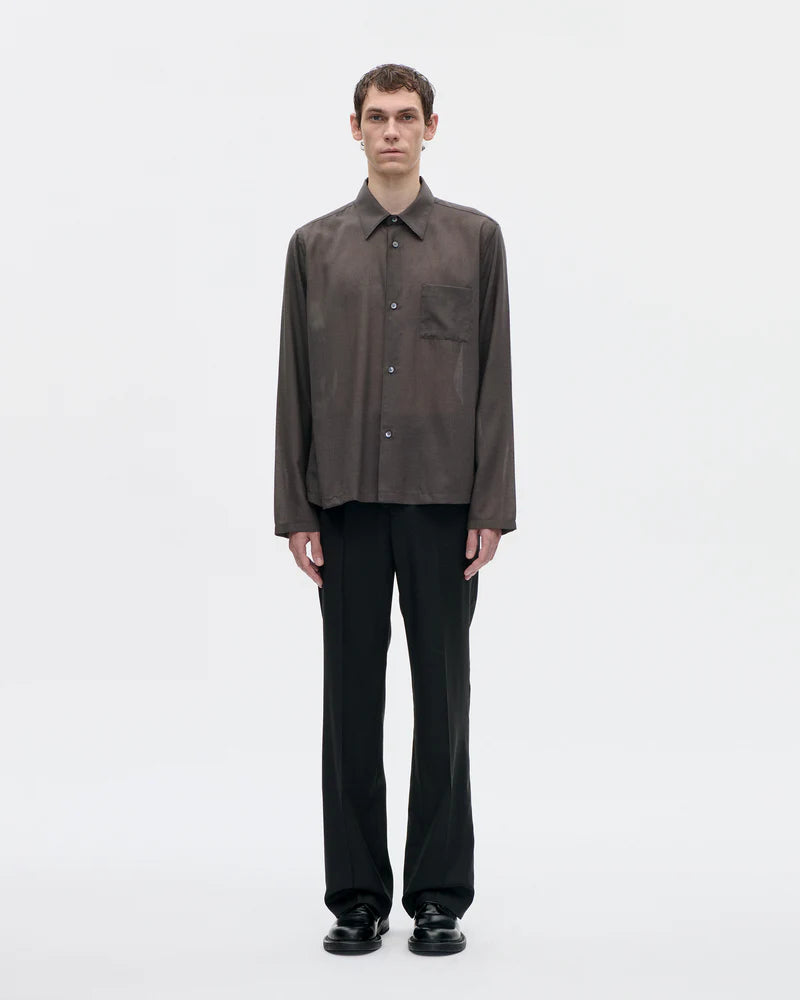 Cordial Shirt 120s Merino 084 Peat