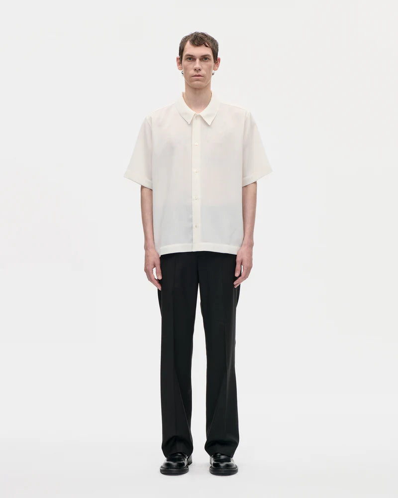 Wander Shirt Shimmer Wool 021 Chalk