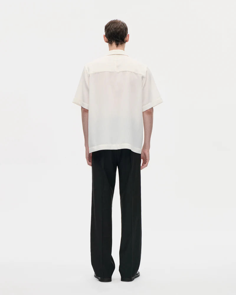 Wander Shirt Shimmer Wool 021 Chalk