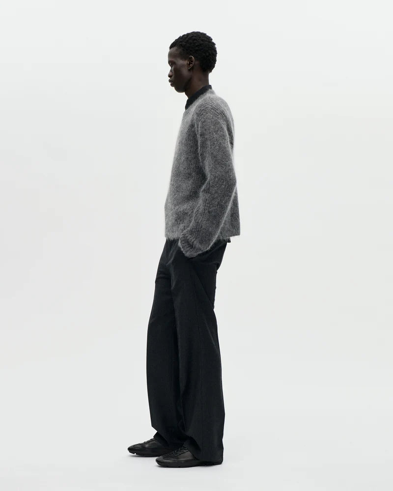 V Neck Kid Mohair, 008 Charcoal