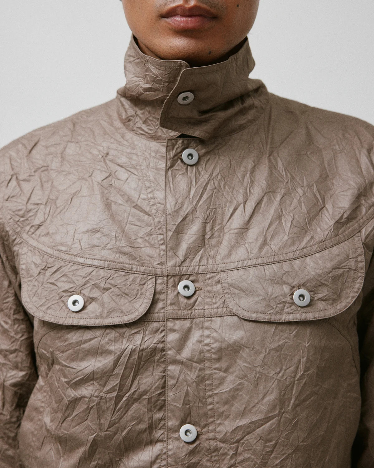 Wrinkle Welder Button Jacket Copper