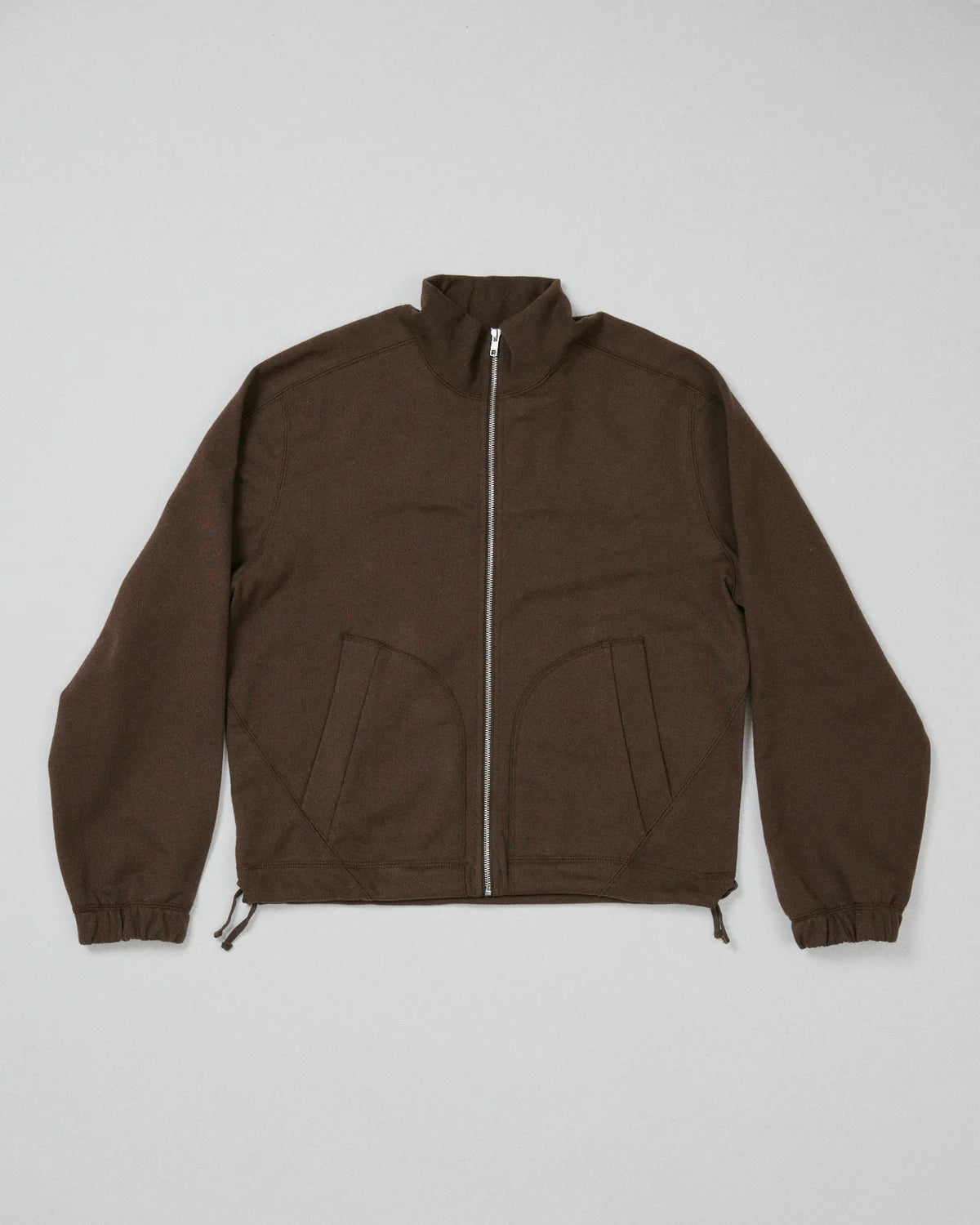 Knot Zip Sweater Brown