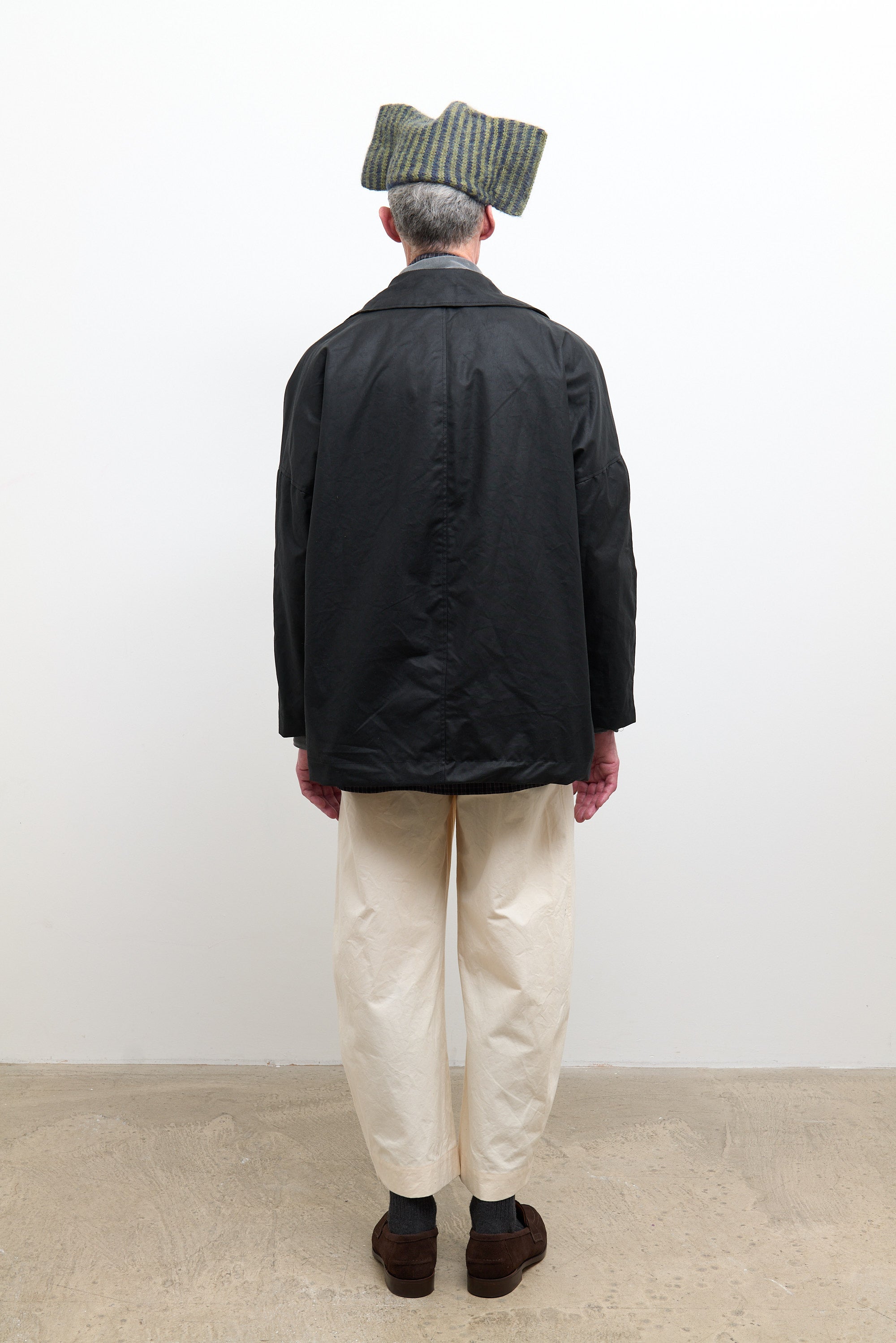 British Waxed Cotton Amis Mac Black