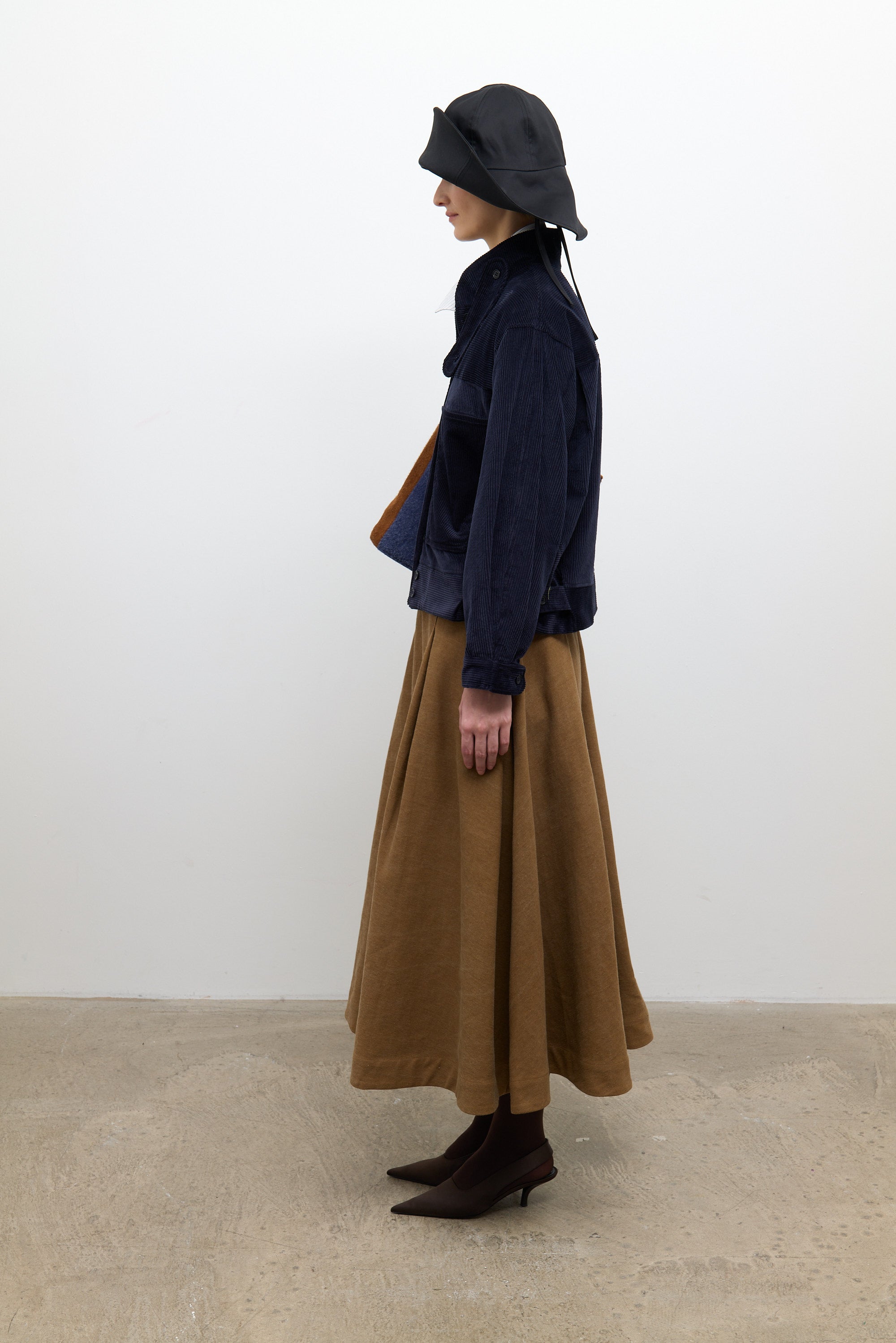 Japanese 8-Wale Cotton Cord Arden Jacket Dark Navy