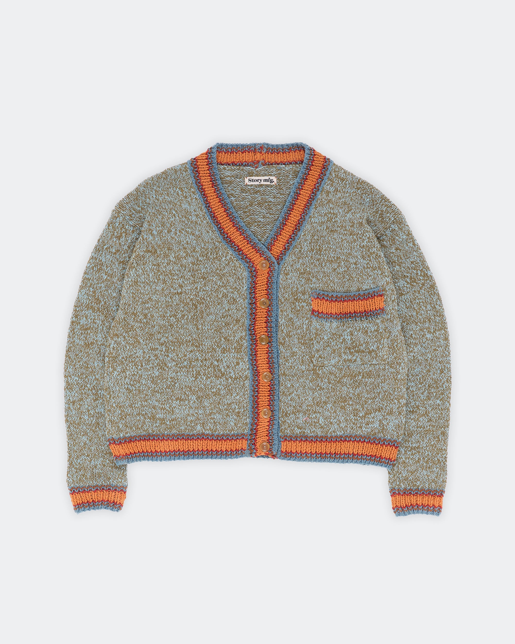 Story mfg. Bulb Cardigan Twisted Green
