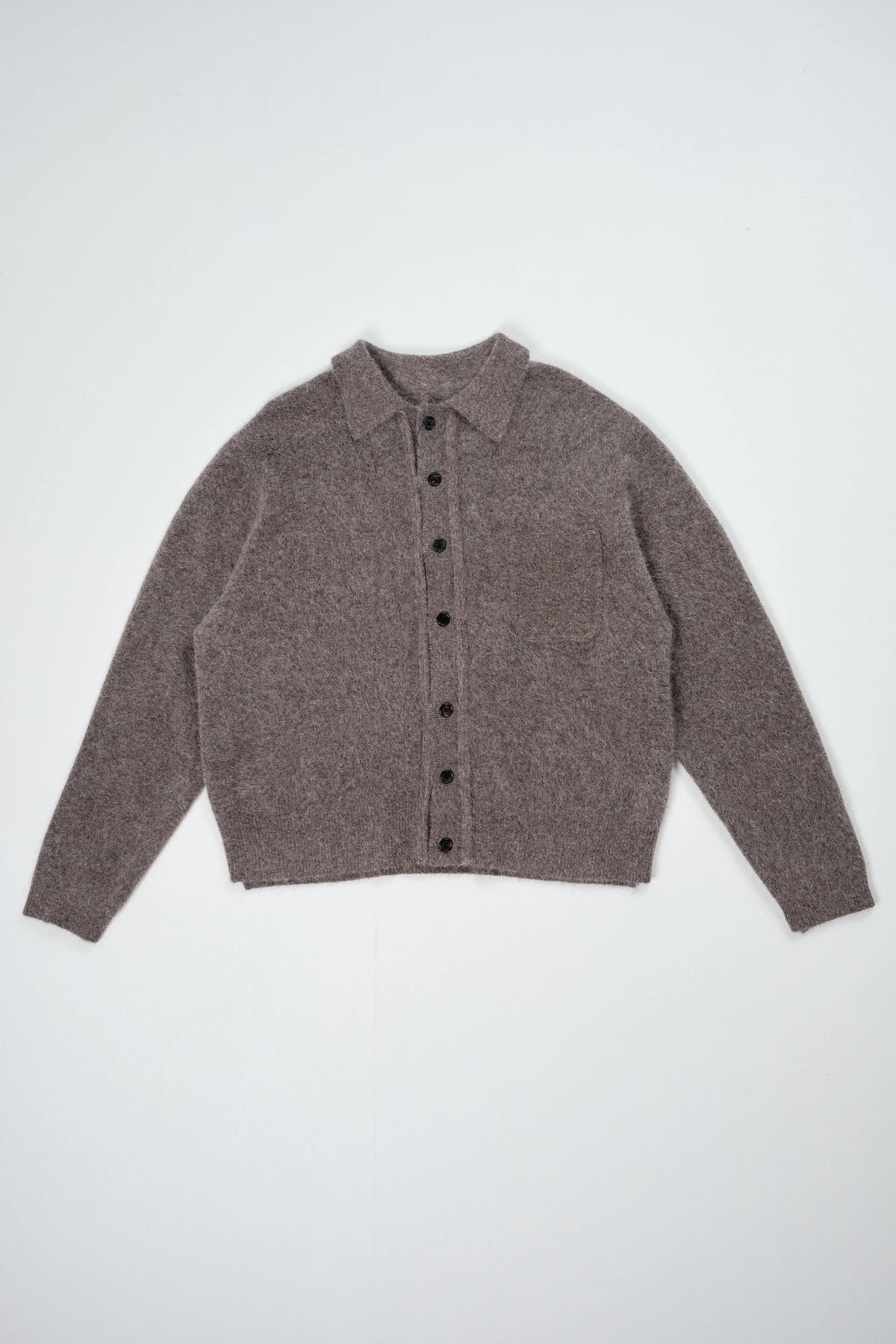 CF.22.03.04.01 HAIRY CARDIGAN alpaca taupe