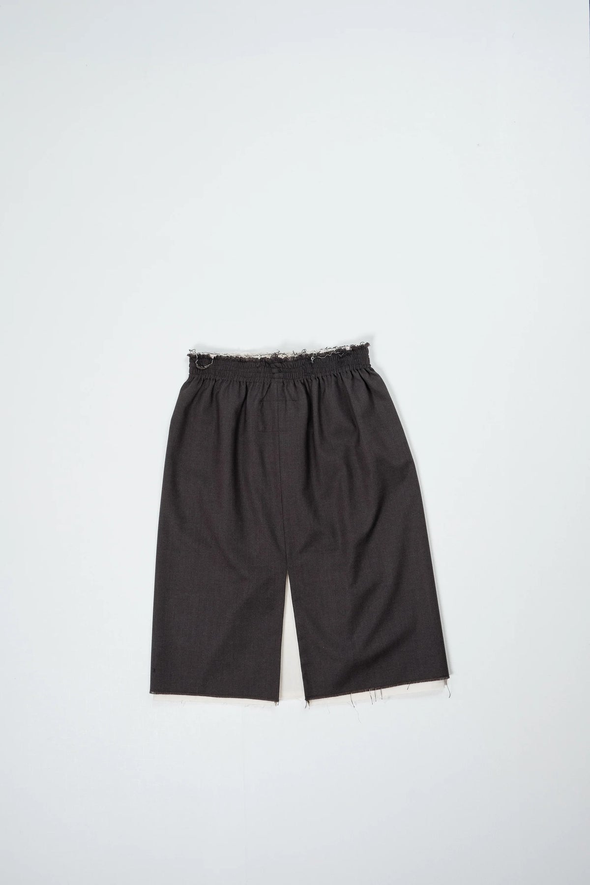 CF.22.07.01.01 GRANDMA SKIRT plain weave wool mud brown