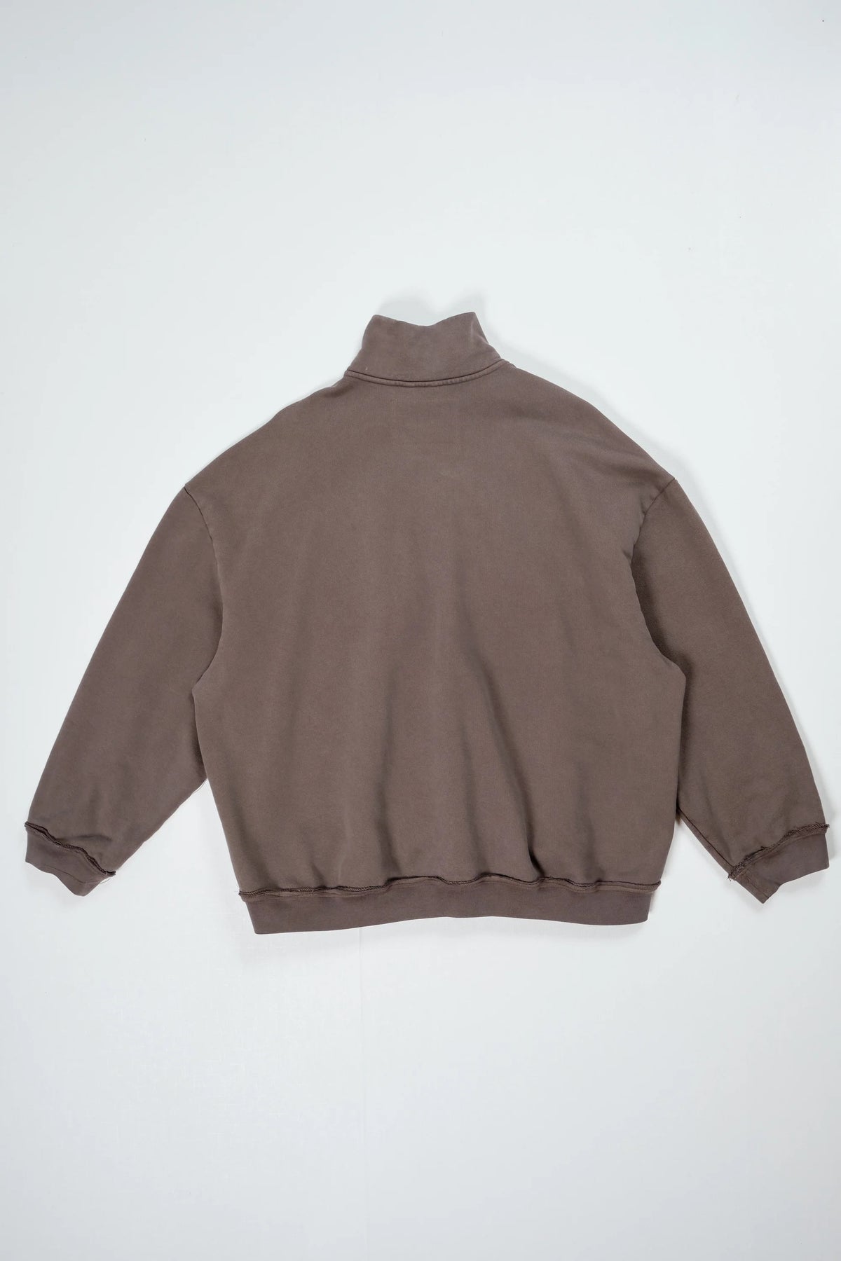 CF.22.02.02.03 HALF-ZIP SWEAT heavy loop-back vintage brown Regular price