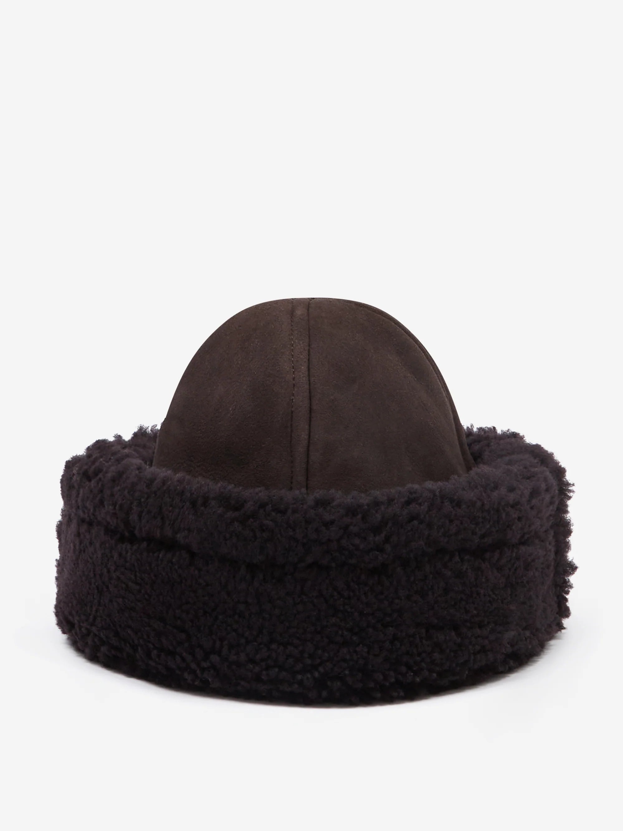 Cawley Suede Curly Sheepskin Hat