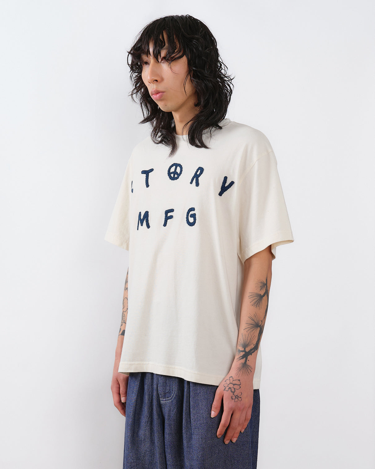 Story mfg. Grateful Tee SS Crochet Peace