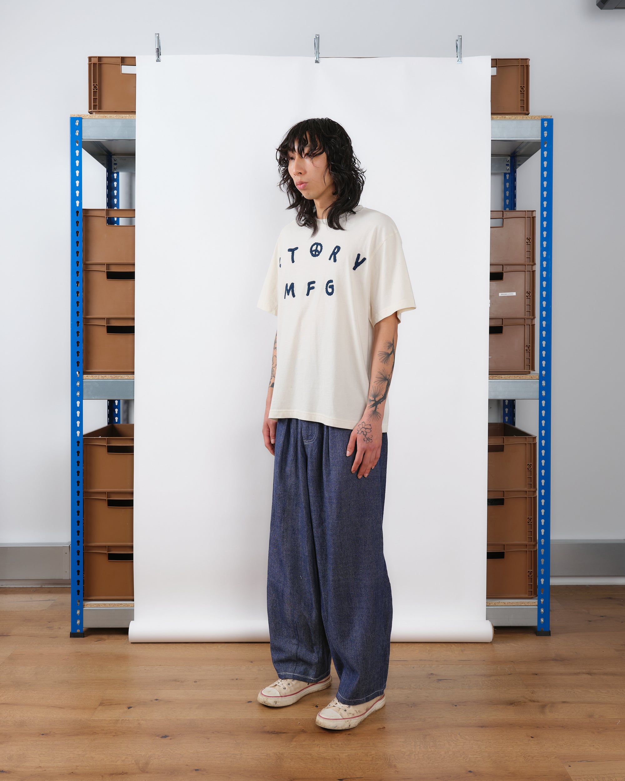 Story mfg. Grateful Tee SS Crochet Peace