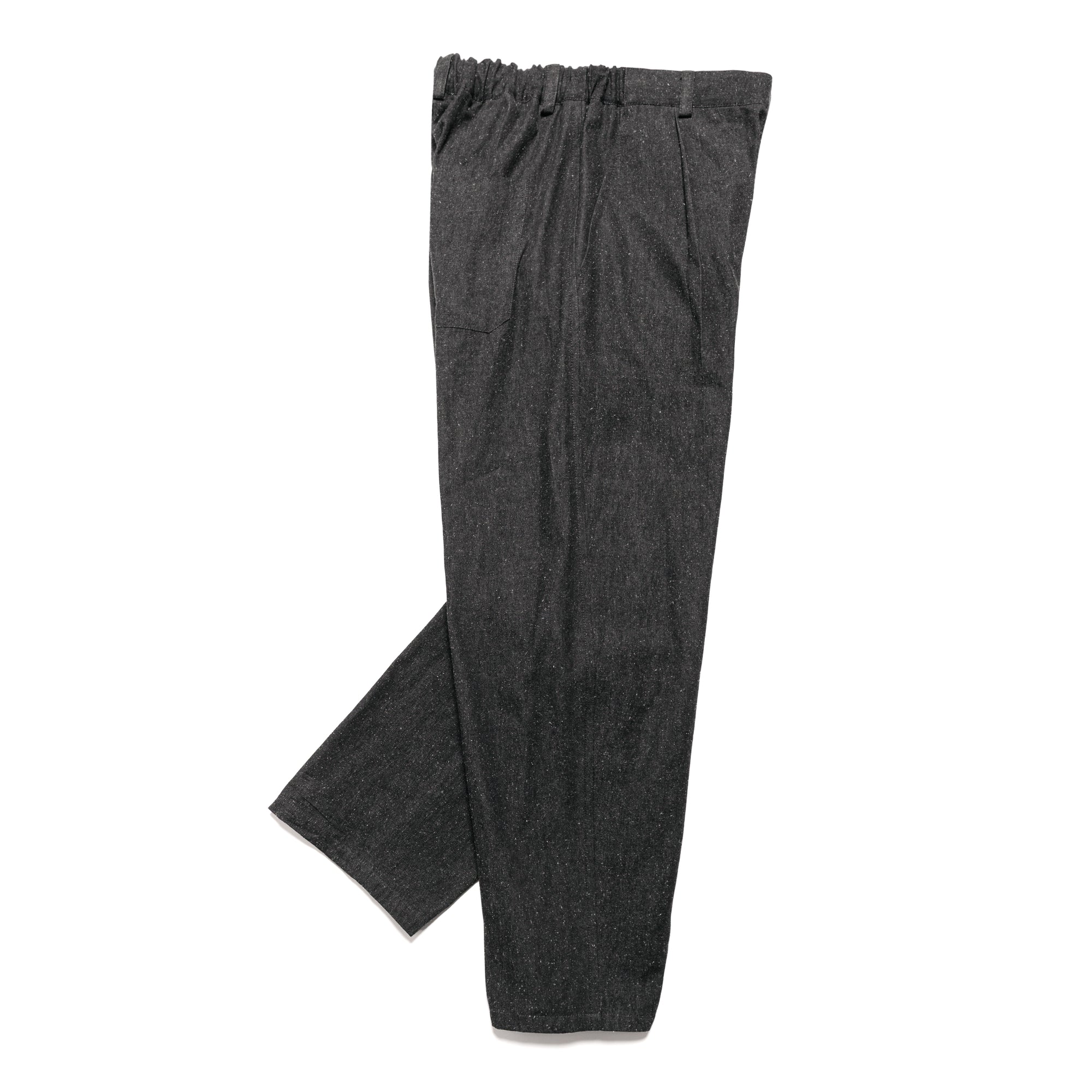Easy Trouser Cotton Silk Chambray Black