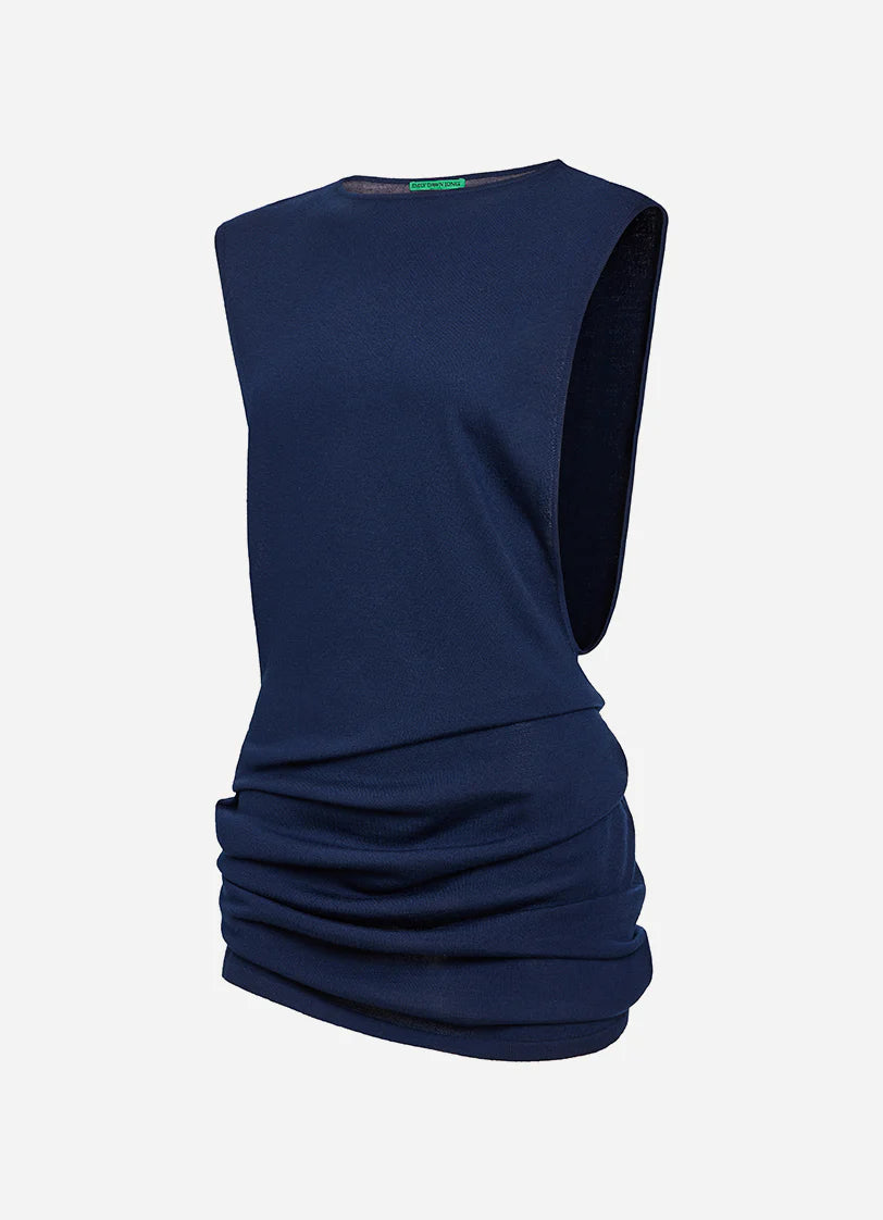 Milos Muscle Tee Dress True Navy