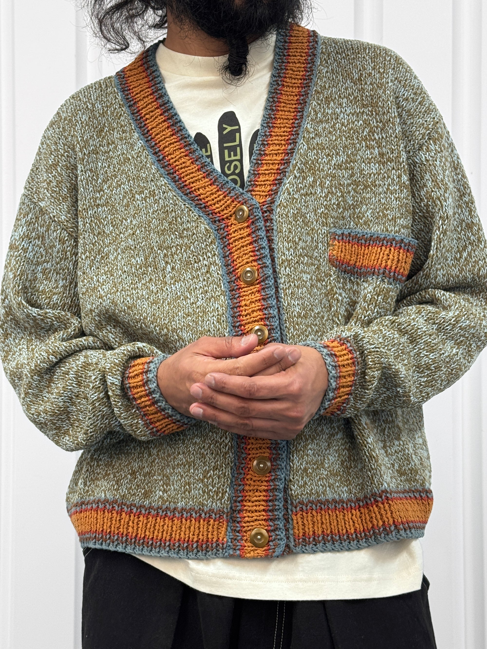Story mfg. Bulb Cardigan Twisted Green