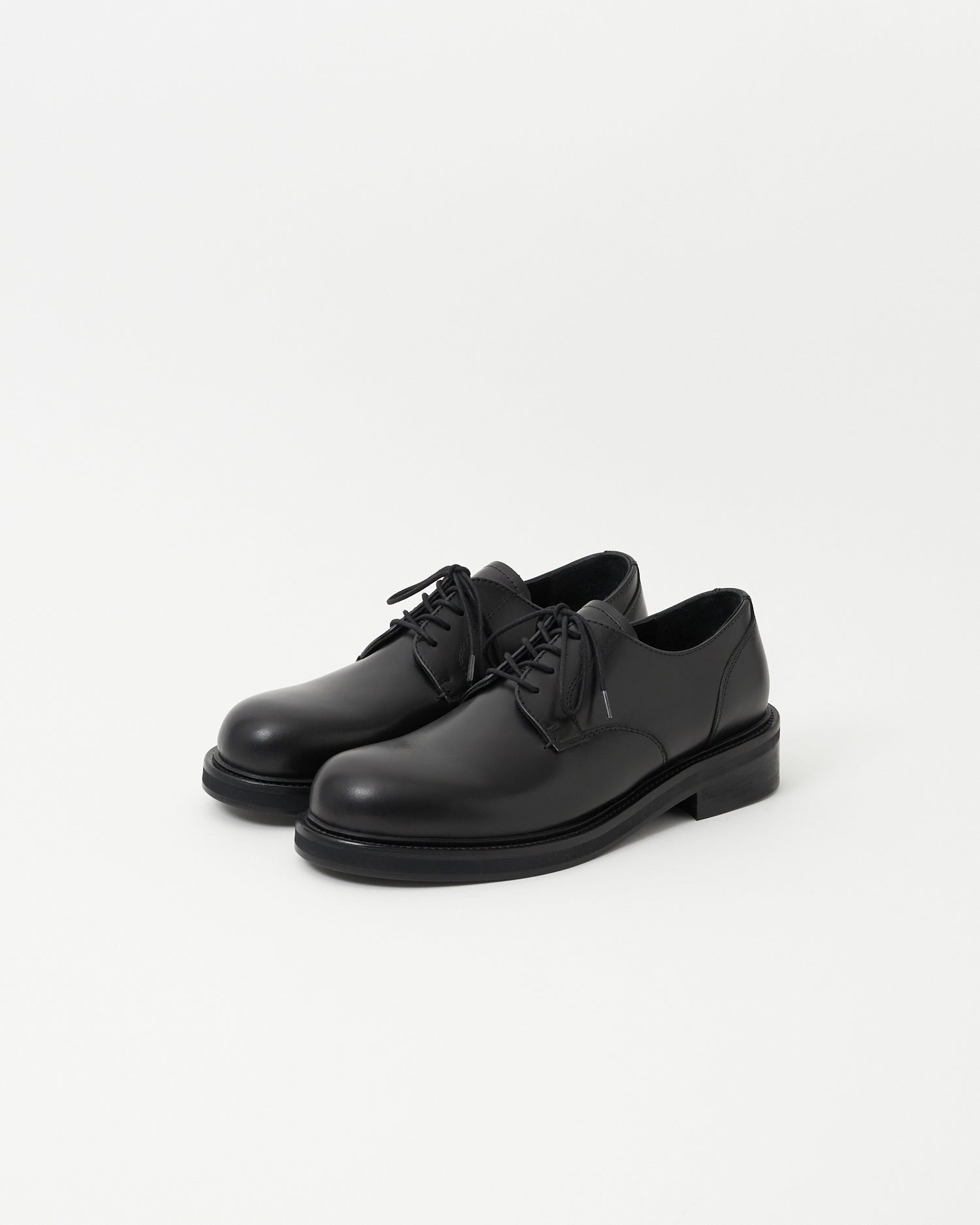 Paracia Mid-Heel Derby Leather
