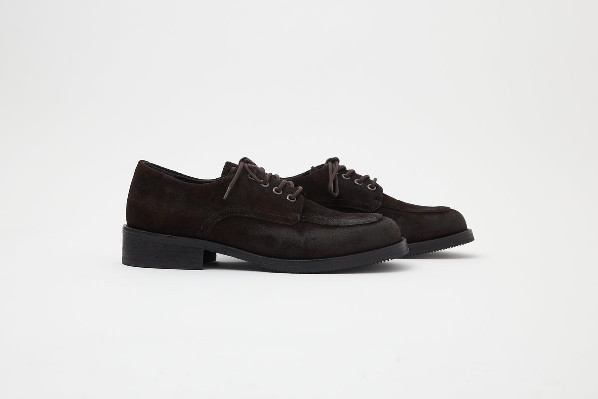 Old Buster Waxed Suede Deep Brown