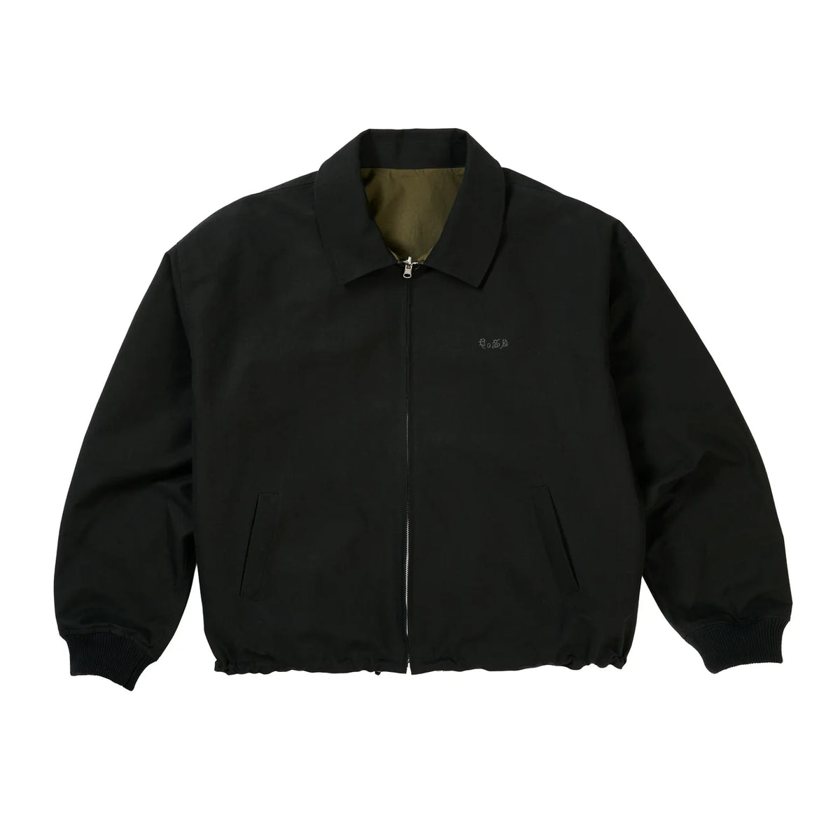 Reversible Barrington Jacket Black/Olive