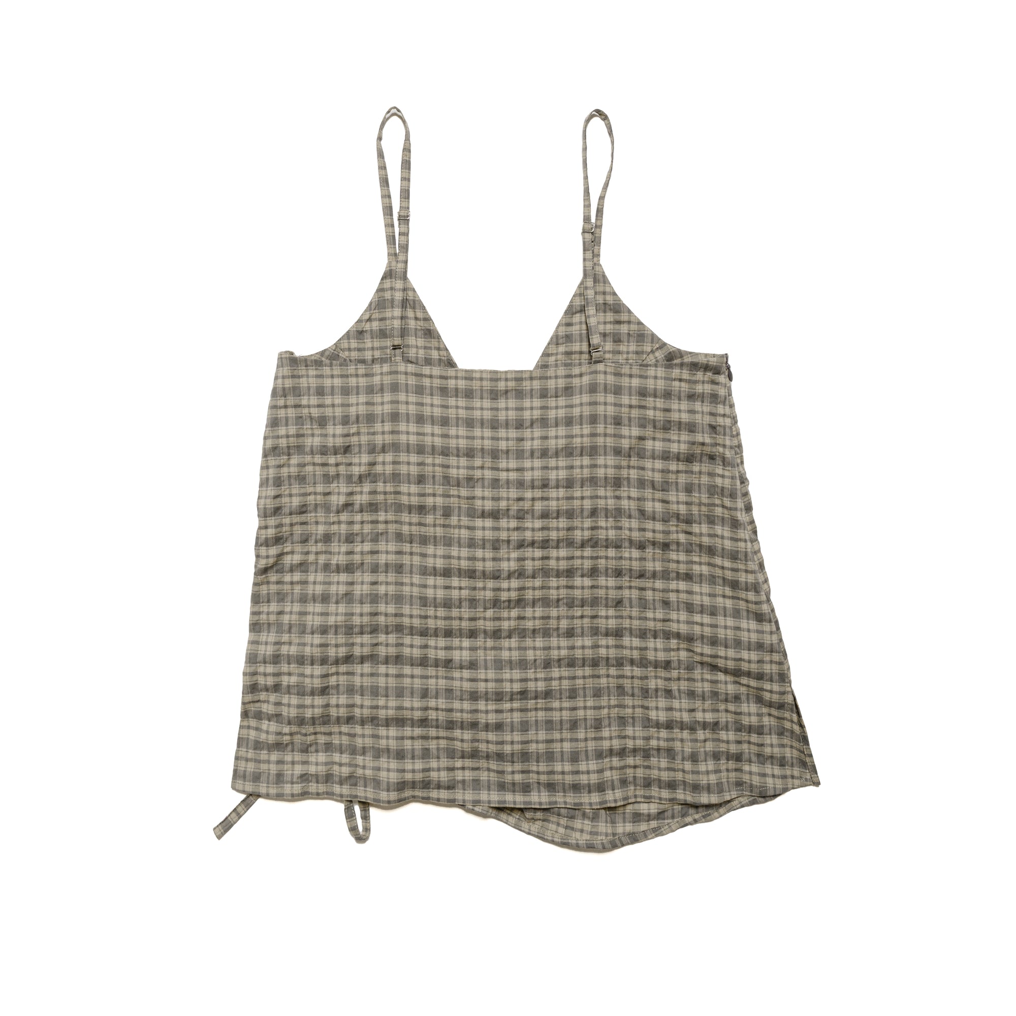 Ruffle Camisole Tank Organic Cotton Moss