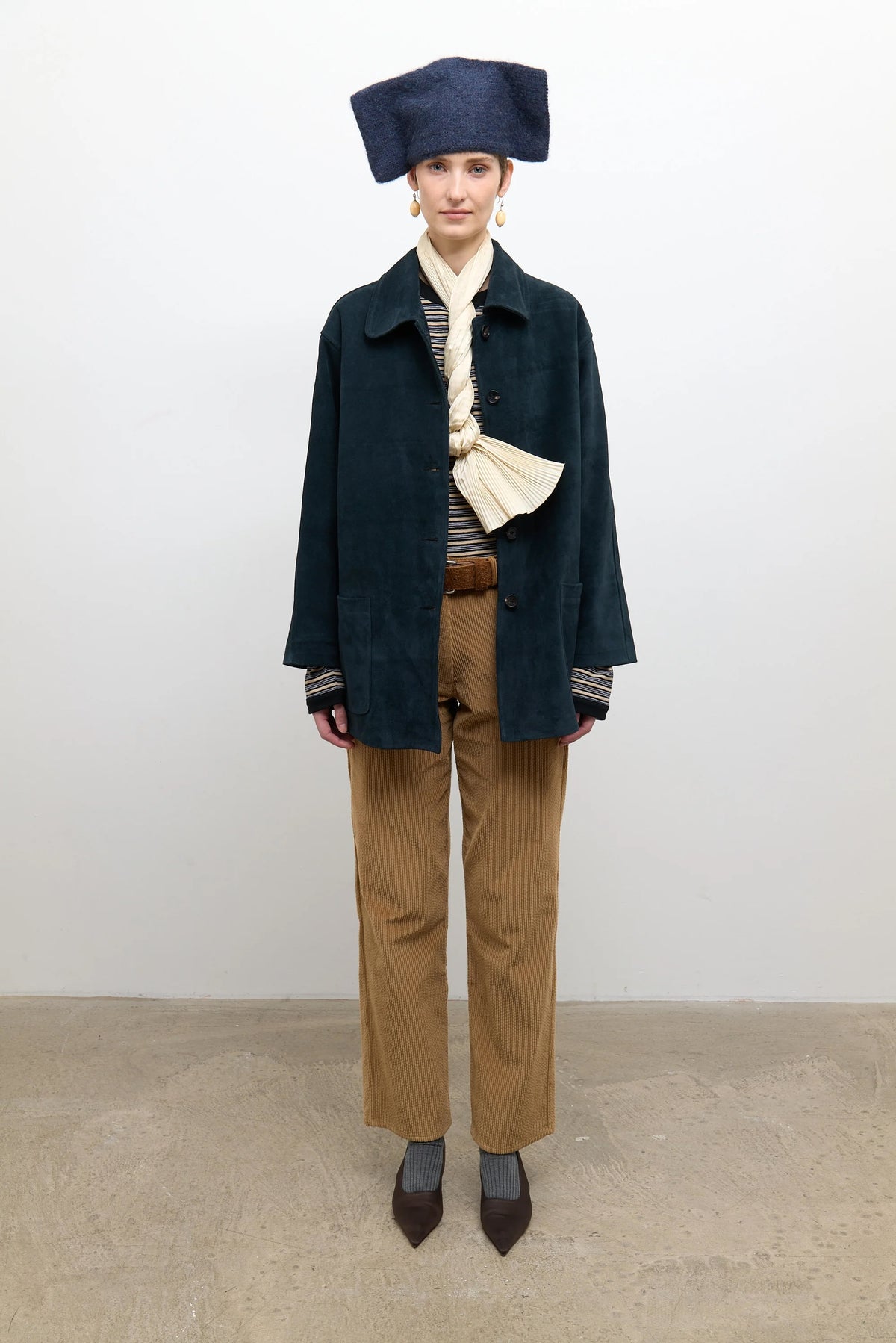Italian Suede Quinn Jacket Midnight