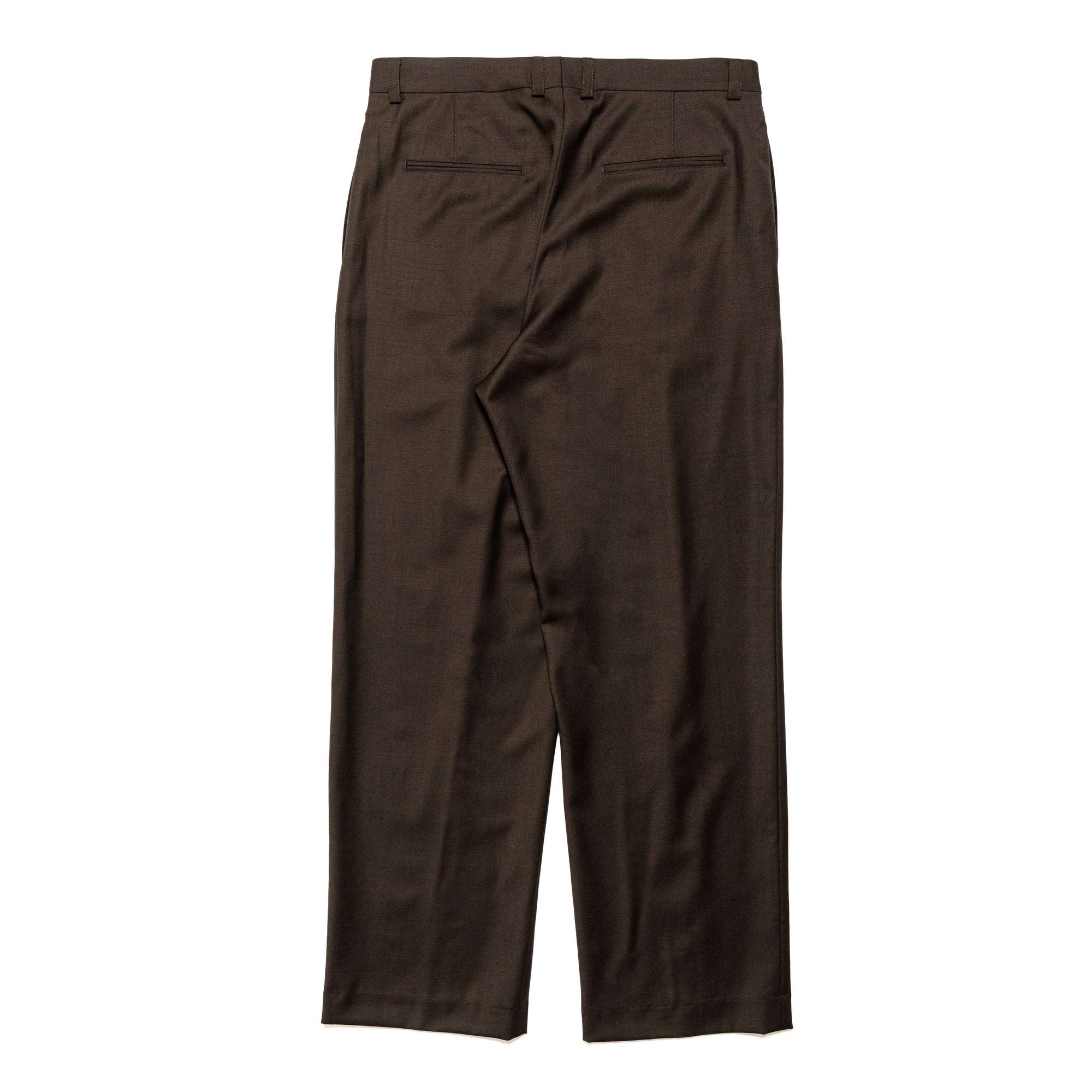 Double Pleated Trouser Merino Wool Mocha