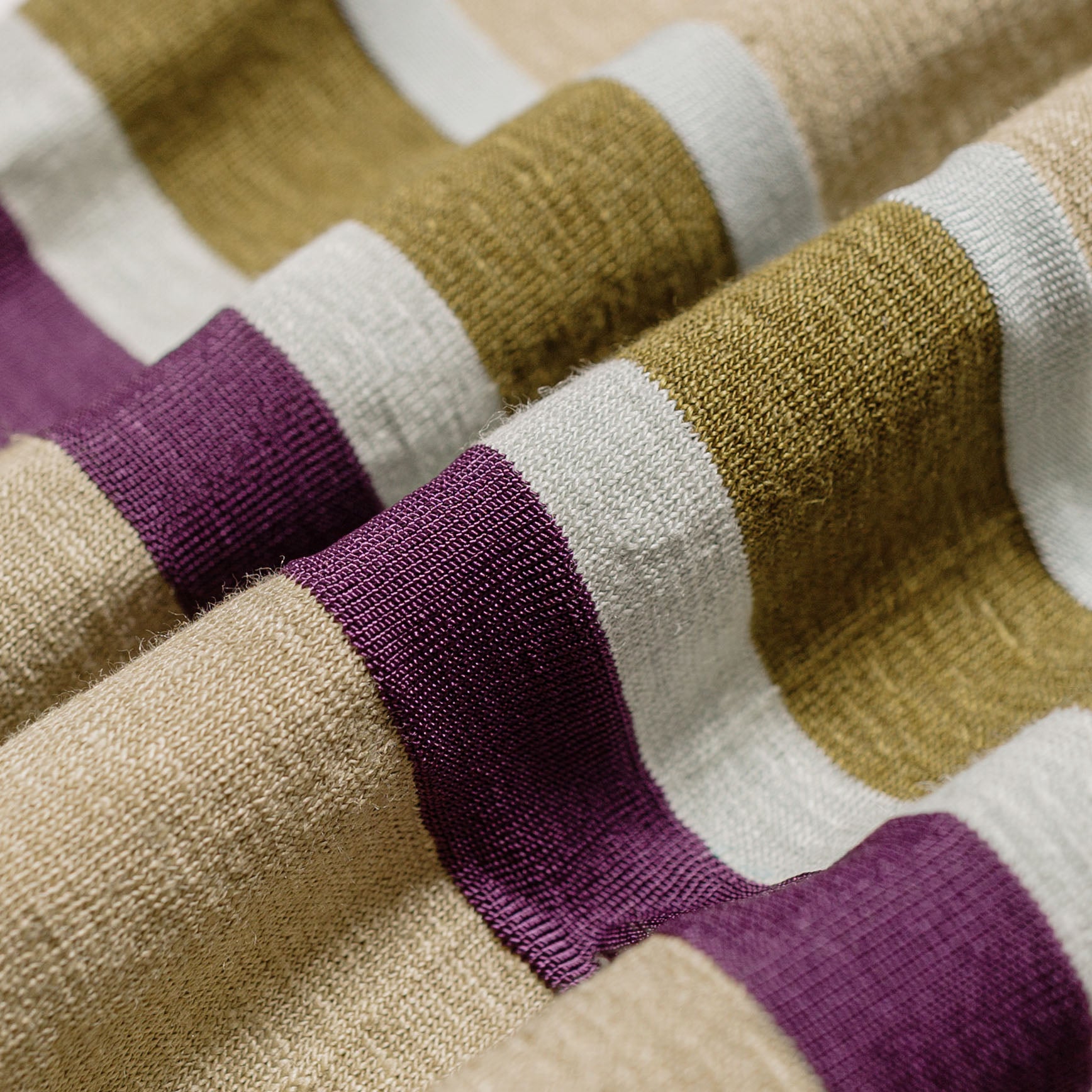 Short Sleeve Jersey Tee Linen Viscose Stripe